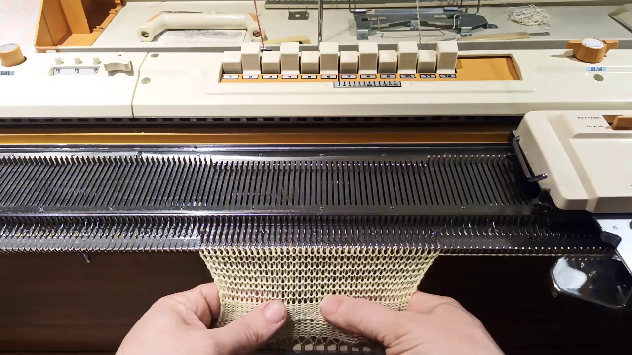 How to do a knit test on a recently restored machine
