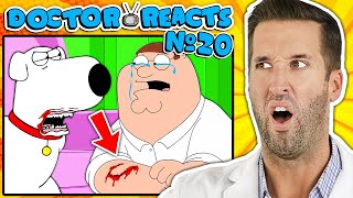 ER Doctor REACTS to Family Guy Hilarious Medical Scenes #20