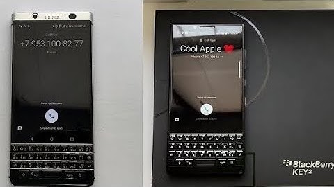 BlackBerry Keyone vs BlackBerry Key2 Incoming call & boot animation