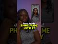 How to add a phone frame overlay #videooverlay#editingtutorial
