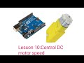 DC motor control with Arduino Uno