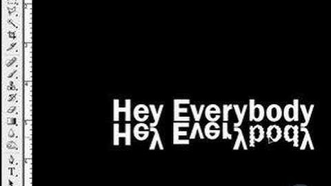 How To Make A Simple Text Reflection-Novice in Photoshop