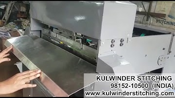 Automatic Notebook Stitching Machine + Folding + Edge Squaring Features/ KULWINDER STITCHING