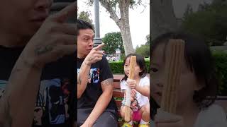 Disneyland Churros, Will She Share? #shorts