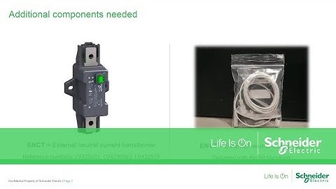 Neutral current and voltage measurement setting Compact NSX RSU