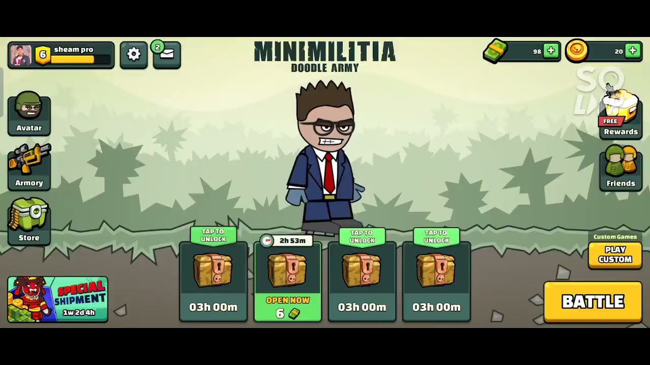 Minimilitiya game play , mini militia game play 2023 YouTube