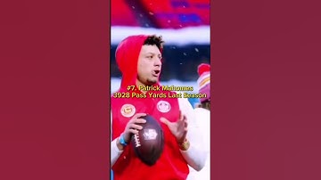 Colab NFL Quarterbacks with the most Passing Yards last season #D1Cincy #nfl #americanfootball #edit