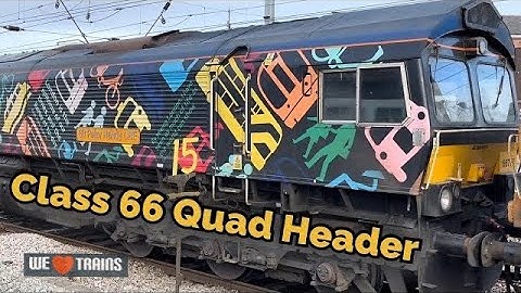 Class 66 Locomotive Quad Header Pass