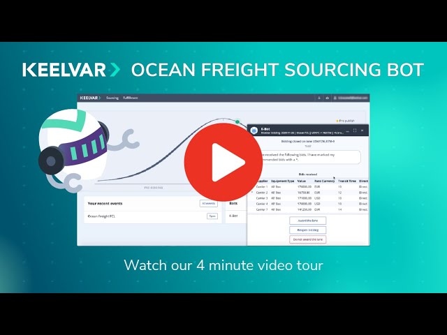 Keelvar's Ocean Freight Sourcing Bot