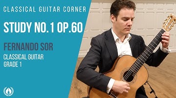 Study No.1 Op.60 by Fernando Sor - Grade 1 Repertoire for Classical Guitar