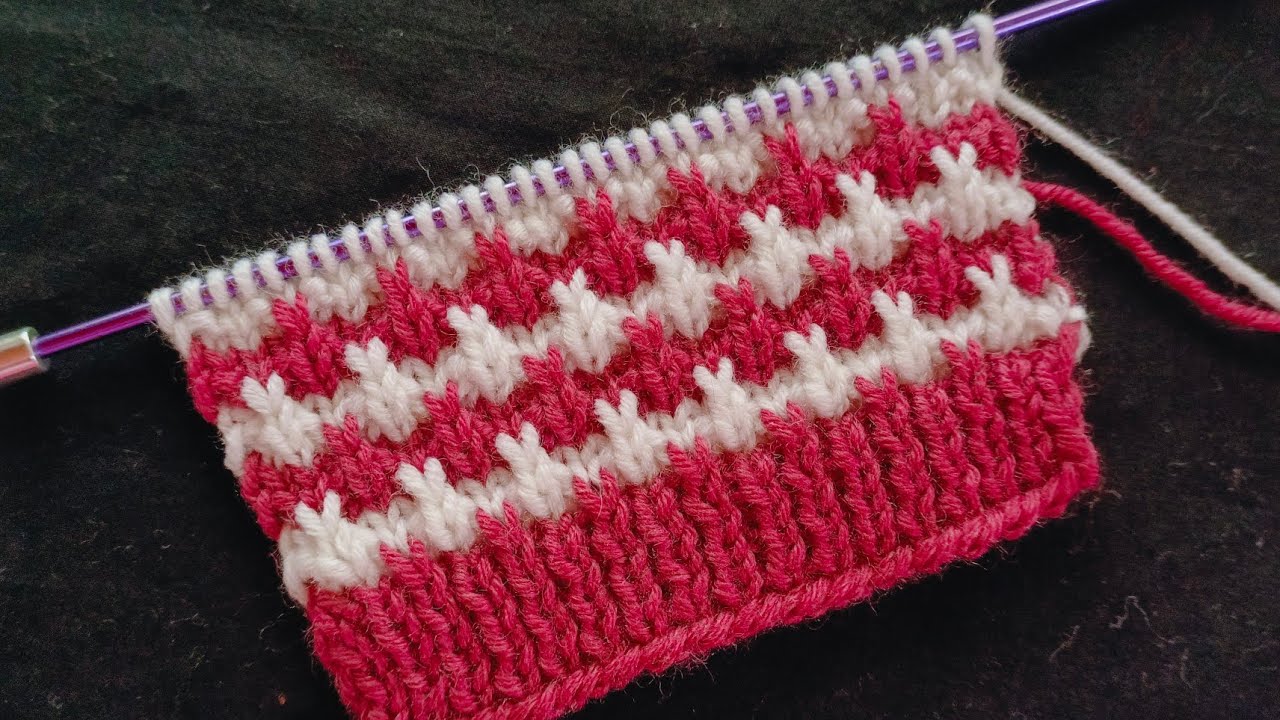 New Two Colour Knitting Pattern for Baby Boy and Girl Cardigan Two Colour Sweater Design