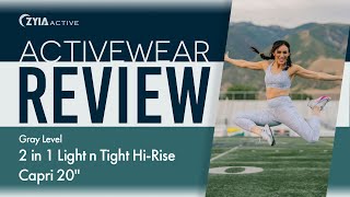 Activewear Review: Gray Level 2 in 1 Light n Tight Hi-Rise Capri 20 #1090
