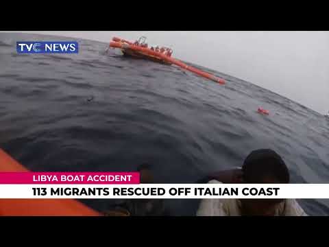 113 Migrants from Libya Rescued Off Italian Coast After a Boat Accident