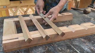 Creative Wooden Interior Design Project // Wooden Cabinet With Unique Smart Design Drawer Rails