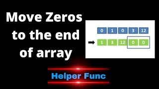 Move Zeros to the end of array | Two pointers | Coding Interview Problem | Leetcode