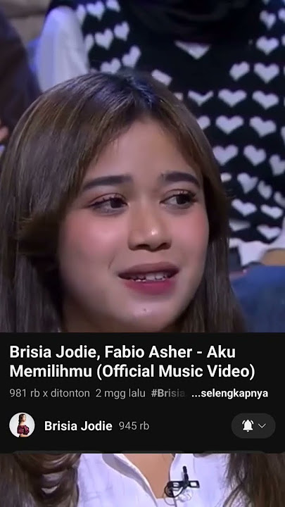 Fabio Asher dan brisia Jodie  #brisiajodie #fabioasher #akumemilihmu #lagubaru #laguviral #laguhits