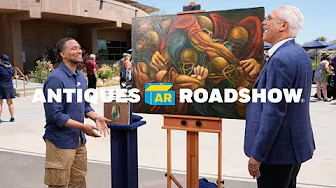 Top Find: 1971 Ernie Barnes "Fourth & One" Oil Painting | ANTIQUES ROADSHOW