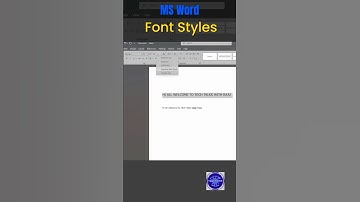MS Word లో Font Styles | 1 Minute Shortcut Trick Part 2 | Tech Talks with Raju