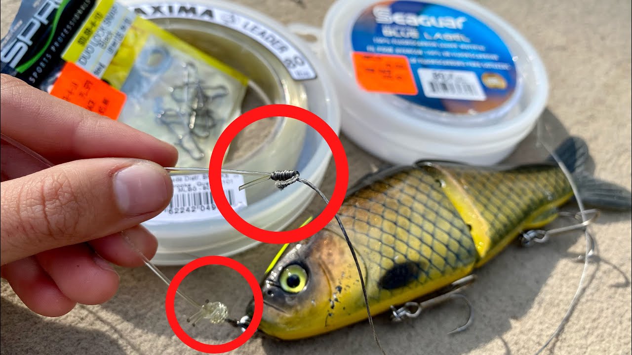 How to Tie Fluorocarbon PIKE LEADER (Step-by-Step) 