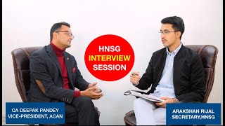 HNSG Interview Session- Episode 5 with CA Deepak Pandey