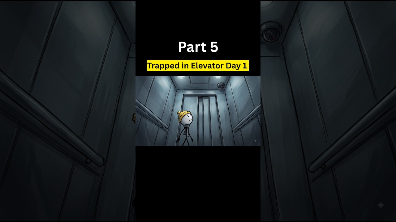 Trapped in Elevator Day 1 #animation #whatif #survival - YouTube