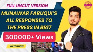 Uncut Munawar Faruqui's Parts of #BB17 Press Conference | #MunawarFaruqui | #BiggBoss17