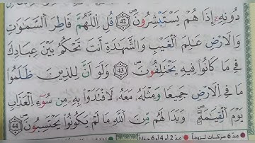 سورة الزمر الآية ٤٣ و ٤٤ (43~44)