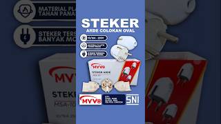 Myvo Steker Arde Bulat 1 PCS Putih SNI 10A 250V Steker ARDE Colokan Listrik Myvo SNI MSA 101.