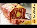 Red velvet marble cake recipe by food fusion