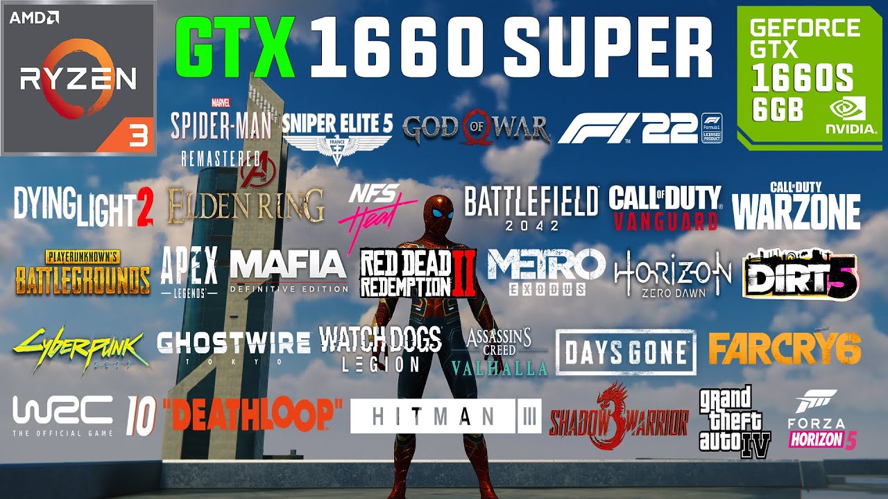 GTX 1660 SUPER Test in 30 Games in 2022