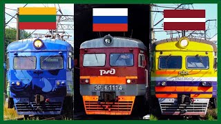 🇱🇹🇷🇺🇱🇻 Electric Trains of the Baltics (July 2021)