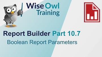 SSRS Report Builder Part 10.7 - Boolean Report Parameters