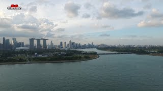 By The Sea At Marina Barrage Singapore Aerial Videography