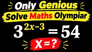 Only Geniuses Can Solve This Exponential Equation | Find X