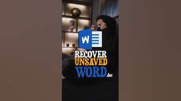 How to Recover unsaved Word document!