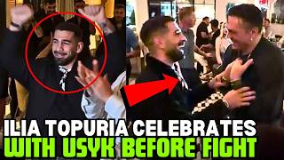 Ilia Topuria And Oleksandr Usyk CELEBRATES Win Over Gaethje Before UFC White House