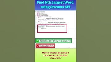 Find the Nth Largest Word in a String using Streams API  #coding #java8 #programming