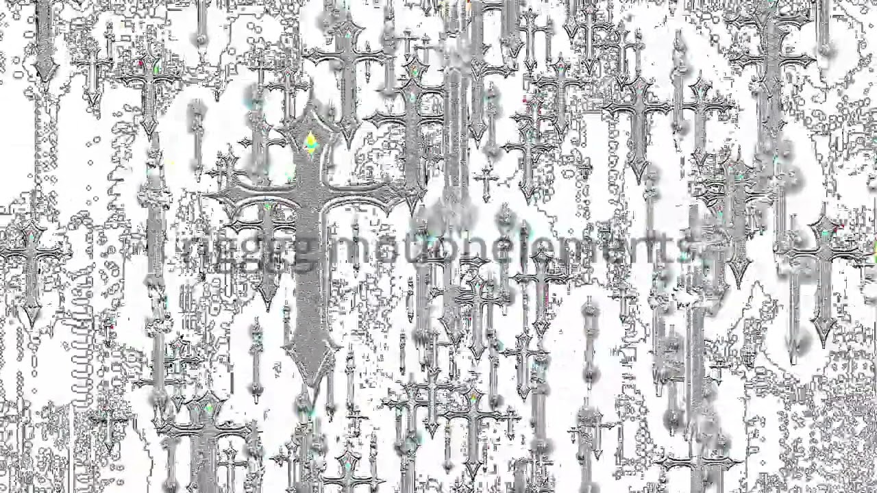 White Glitch Techno – Seamless HD VJ Loop Background