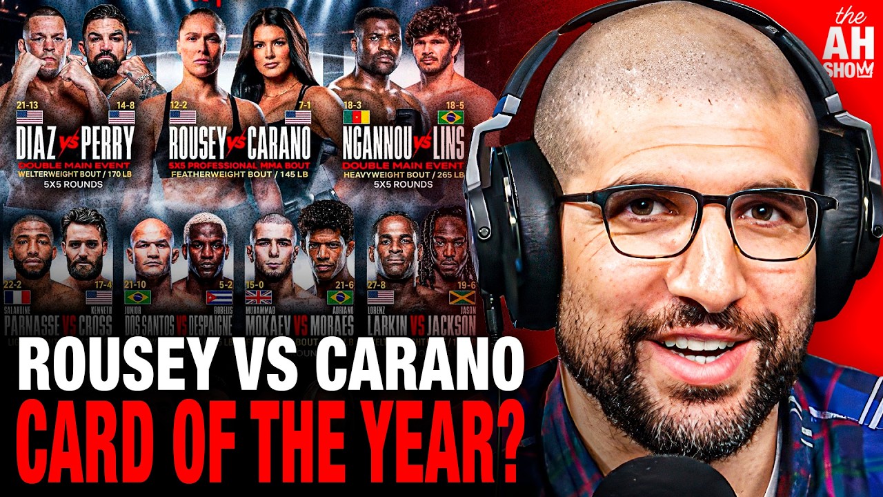 Ariel Helwani Breaks Down FULL Rousey vs Carano Netflix Card; MMA Card ...