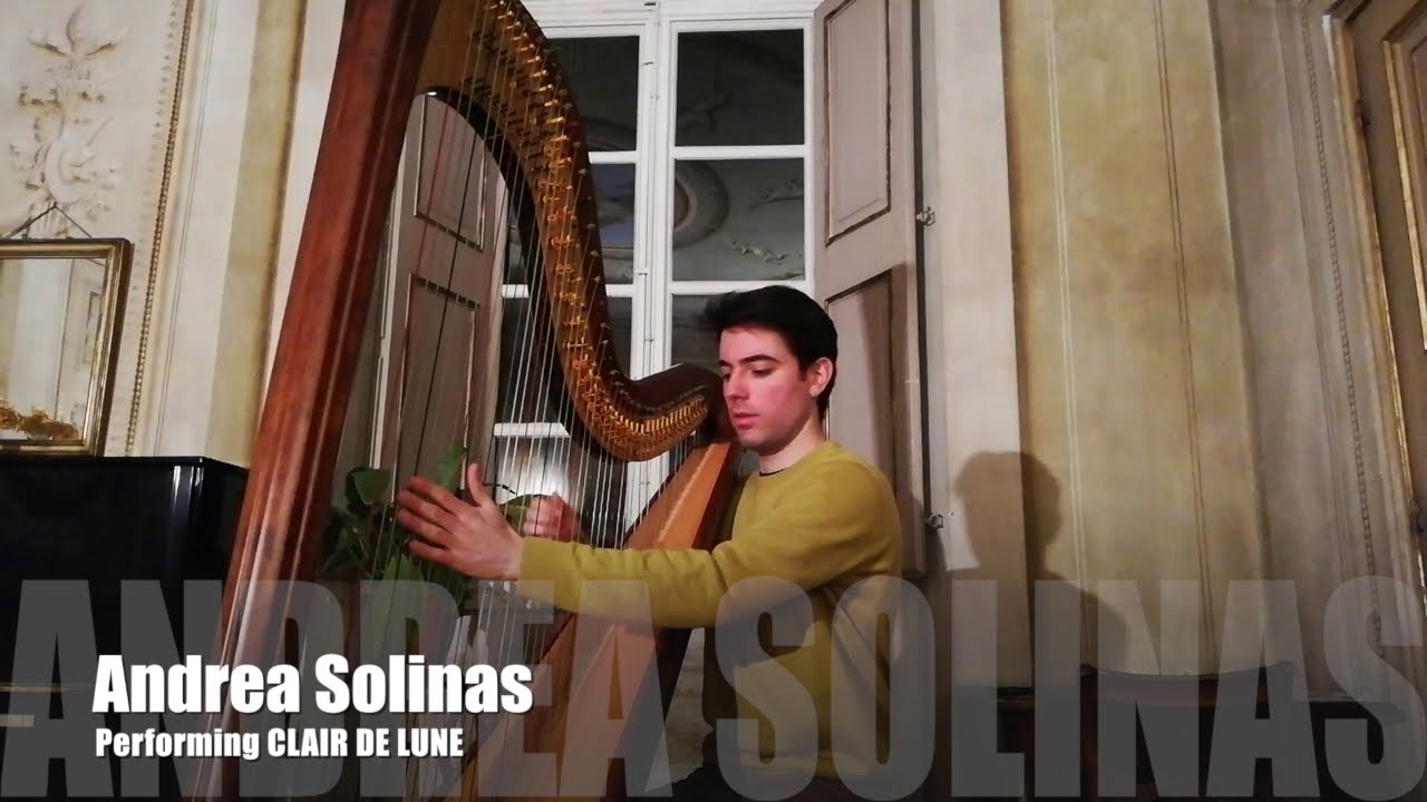 C. Debussy - Clair de Lune (Harp) - YouTube
