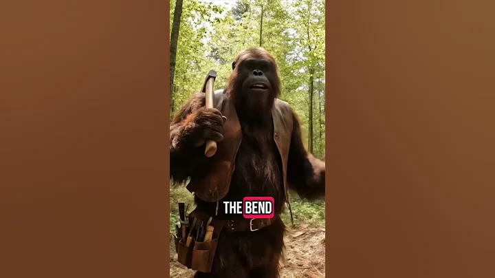 Bigfoot VLOG 2. Building a log cabin. Veo 3. #bigfoot #ai #vlog #survival