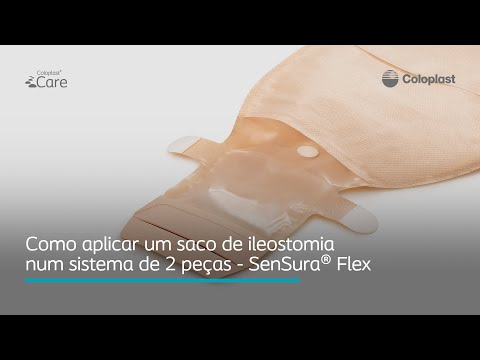 Como aplicar um saco de ileostomia num sistema de 2 peças - SenSura Flex