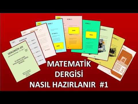 Matematik Dergisi Nasıl Hazırlanır #1