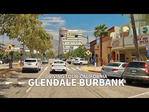 [Full Version] GLENDALE, BURBANK - Driving California Glendale and Burbank, Los Angeles, Travel, 4K