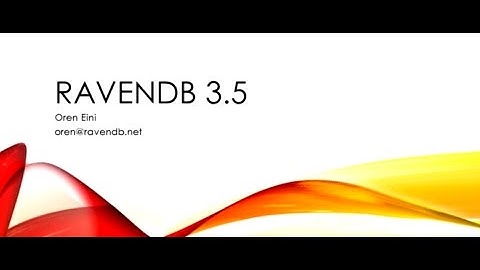 Introducing RavenDB 3.5