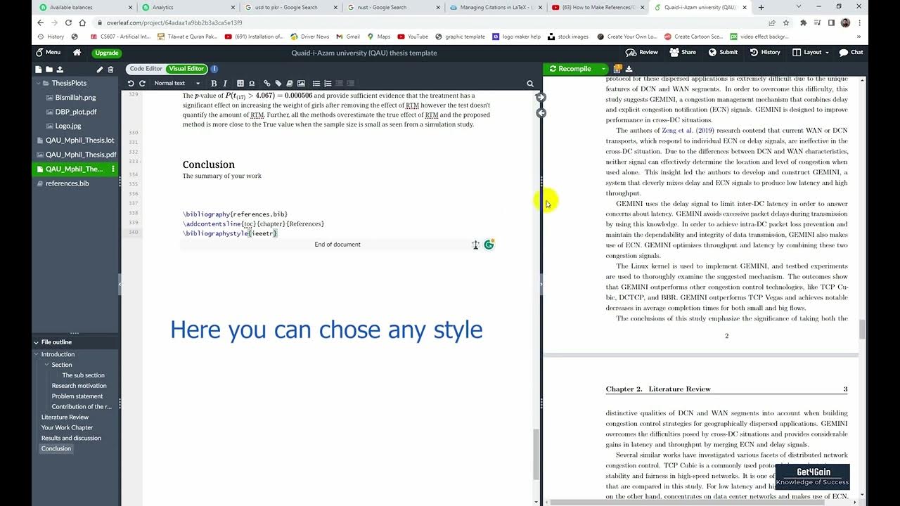 How to change citation style in overleaf latex ieee citation style