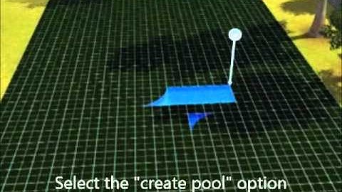 How to build a "curved pool" in the Sims 3!