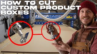 How to CUT CUSTOM PRODUCT BOXES | CNC Drag knife