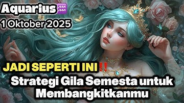 Aquarius♒️JADI SEPERTI INI‼️Strategi Gila Semesta untuk Membangkitkanmu Oktober 2025 - Planet Zodiak