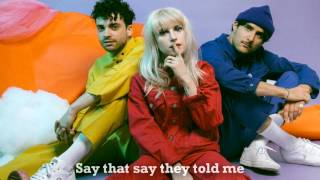 Paramore - Told You So (Lyrics Video)